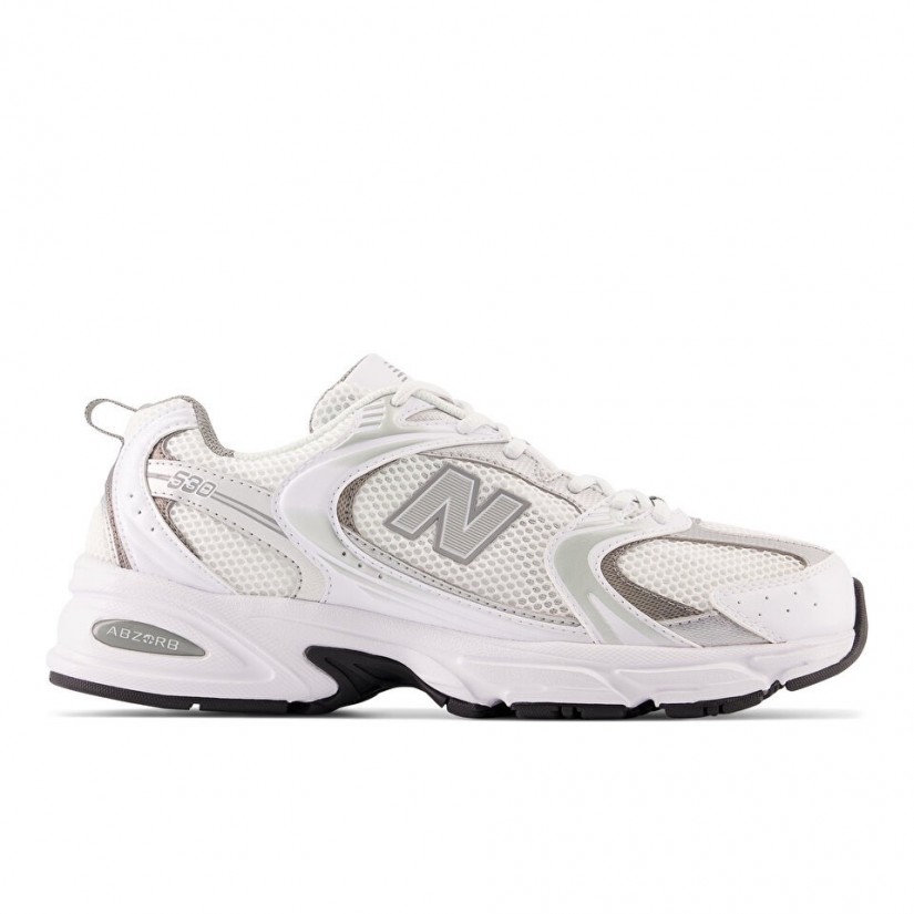 New Balance 530 White Metallic Silver