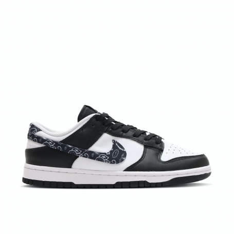 Nike Dunk Low Black White Paisley