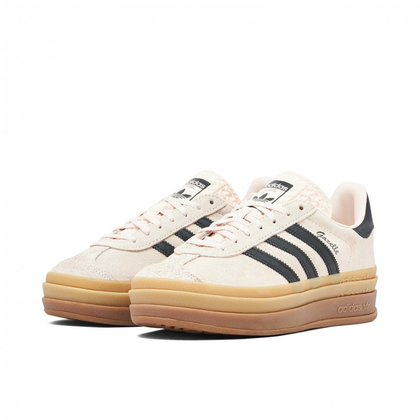 Adidas Gazelle Bold Beige Black Womens