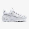 Skechers D’lites White Silver Skechers D’lites White Silver