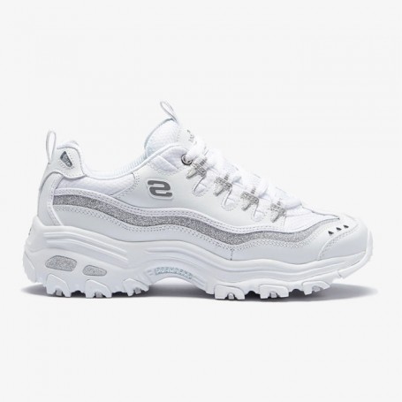 Skechers D’lites White Silver