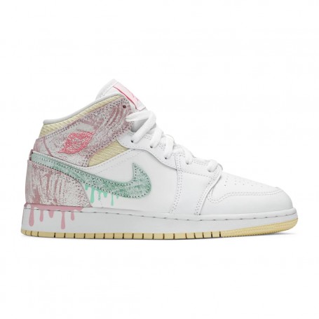 Air Jordan 1 Mid Paint Drip