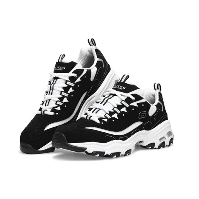 Skechers D’lites Classic White Black Skechers D’lites Classic White Black