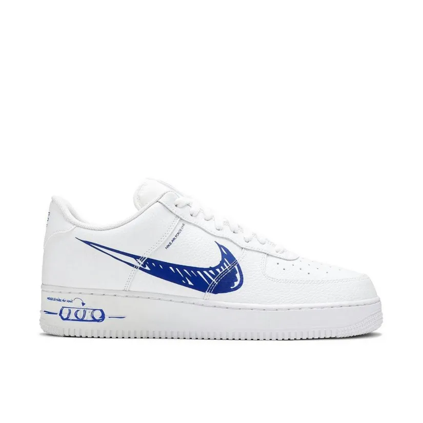 Nike Air Force 1 Low Sketch White Blue Nike Air Force 1 Low Sketch White Blue